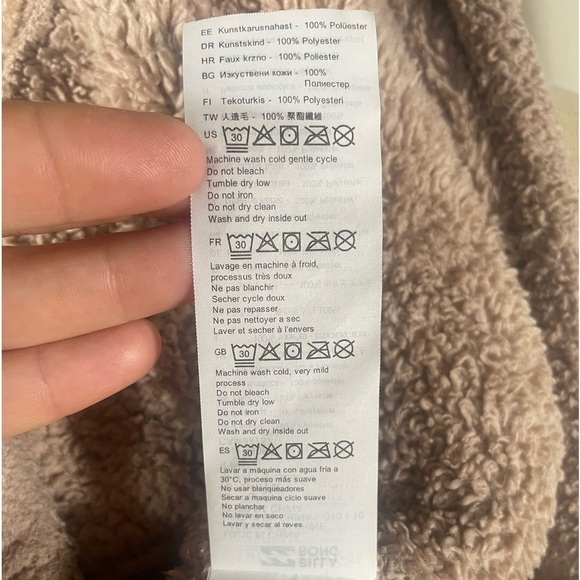 Billabong Warm Times Sherpa Pullover Size Large - Picture 8 of 9